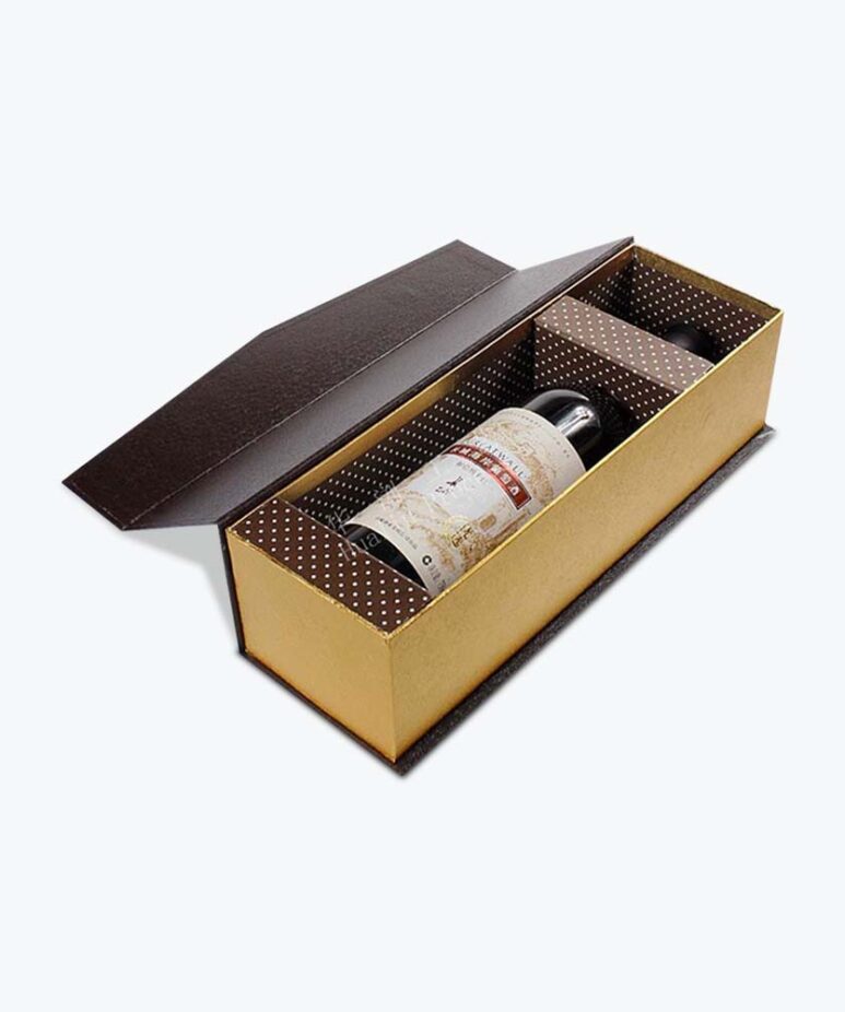 Flip Top Wine Boxes with Insert