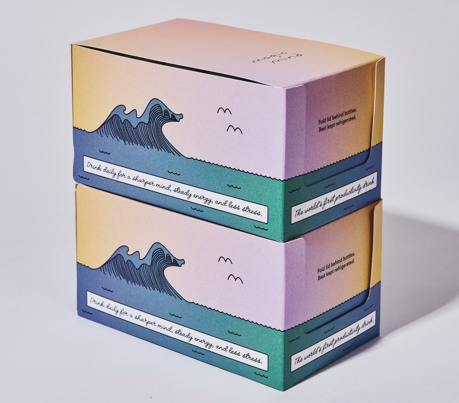 color blocking and gradients in packaging