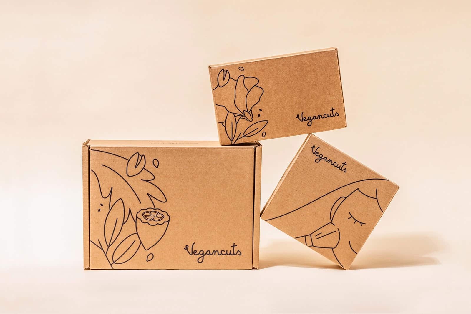 vegancuts beauty makeup snack customization boxes with logo