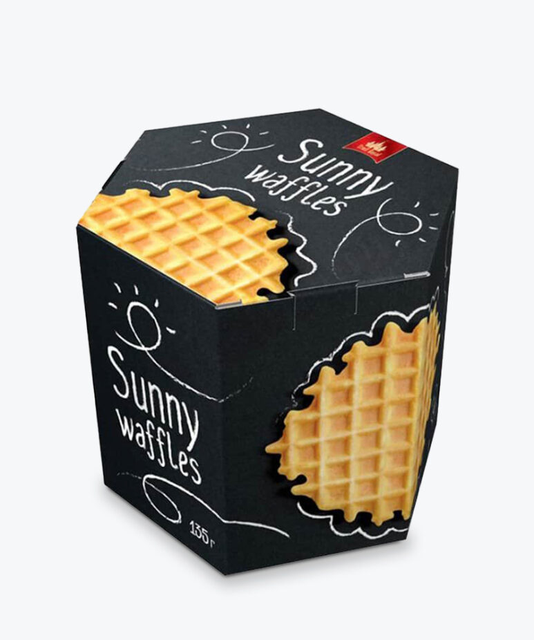 High Quality Waffles Packaging Boxes with Logo