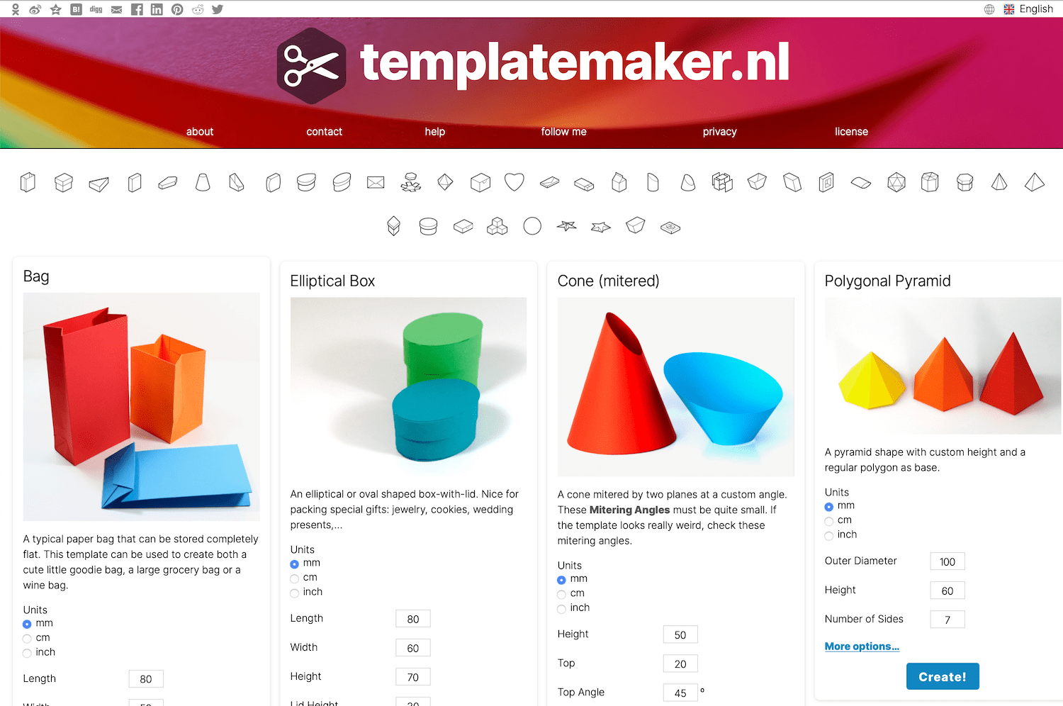 template maker dieline template